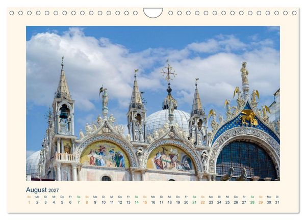 Produktbild: Venedig, die zeitlos Elegante (Wandkalender 2027 DIN A4 quer), CALVENDO Monatskalender
