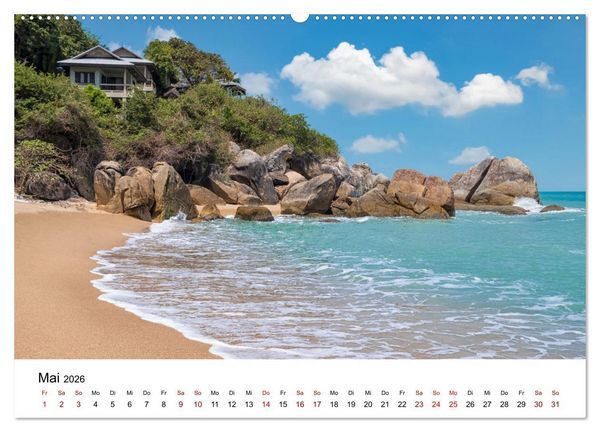 Produktbild: Die sch&ouml;nsten Inseln Thailands (Wandkalender 2026 DIN A2 quer), CALVENDO Monatskalender