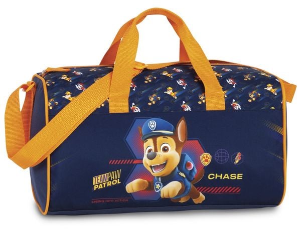 SIEBER Glühwürmchen - Kindersporttasche Paw Patrol, marineblau/orange