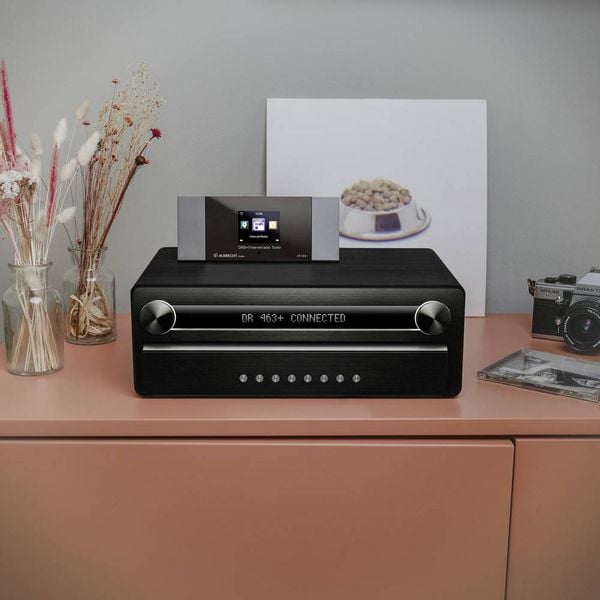 Produktbild: Albrecht DR 463+ Internet Radio-Adapter DAB+, Internetradio, UKW, WLAN Inkl. Fernbedienung, Spotify Anthrazit