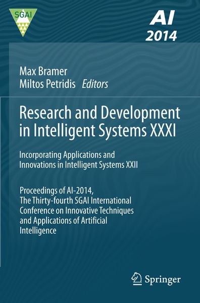 Produktbild: Research and Development in Intelligent Systems XXXI
