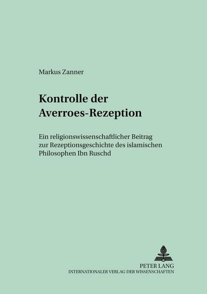 Produktbild: Konstruktionsmerkmale der Averroes-Rezeption