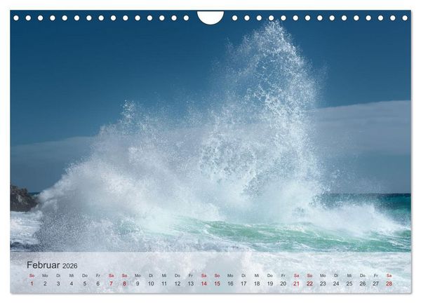 Produktbild: Azurblaue Horizonte - Die Sch&ouml;nheit des Meeres einfangen (Wandkalender 2026 DIN A4 quer), CALVENDO Monatskalender