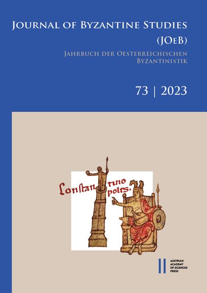 Produktbild: Journal of Byzantine Studies, Vol. 73/2023 / Jahrbuch der &Ouml;sterreichischen Byzantinistik, Band 73/2023