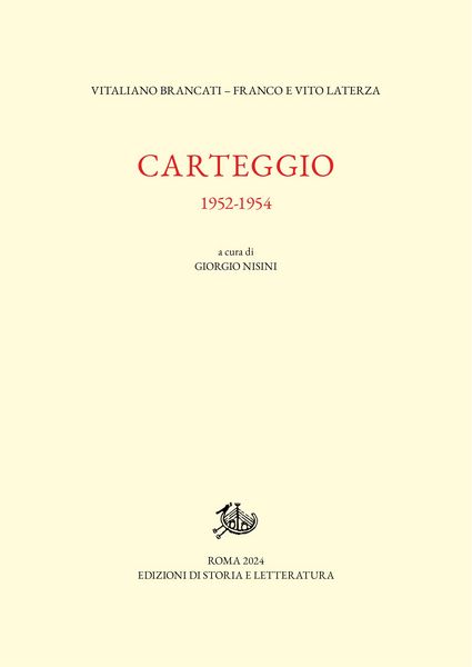 Produktbild: Carteggio 1952-1954