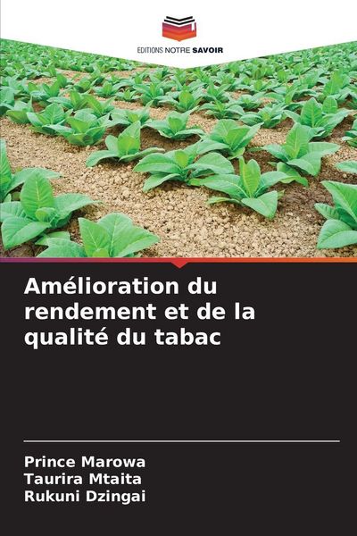 Produktbild: Am&eacute;lioration du rendement et de la qualit&eacute; du tabac