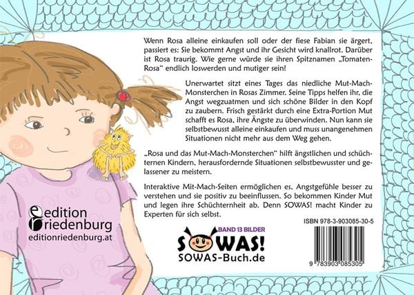 Produktbild: Rosa und das Mut-Mach-Monsterchen - Das Bilder-Erz&auml;hlbuch f&uuml;r Kinder, die mutiger sein wollen