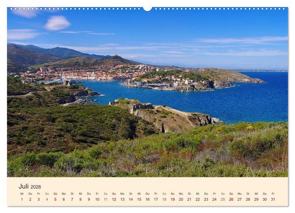 Produktbild: Cote Vermeille - Wo die Pyren&auml;en das Meer k&uuml;ssen (Wandkalender 2026 DIN A2 quer), CALVENDO Monatskalender