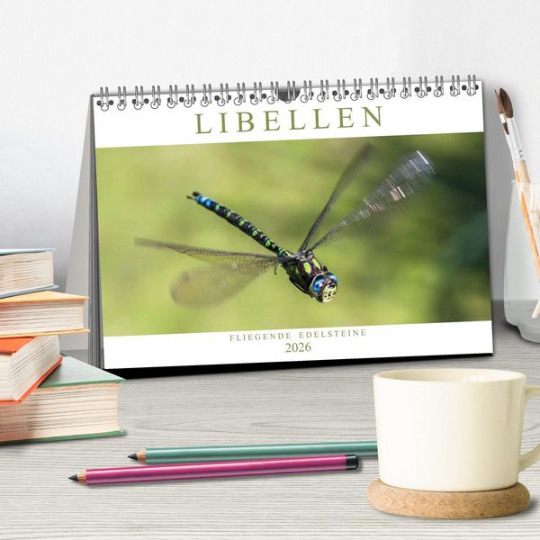 Produktbild: Libellen - Fliegende Edelsteine (Tischkalender 2026 DIN A5 quer), CALVENDO Monatskalender