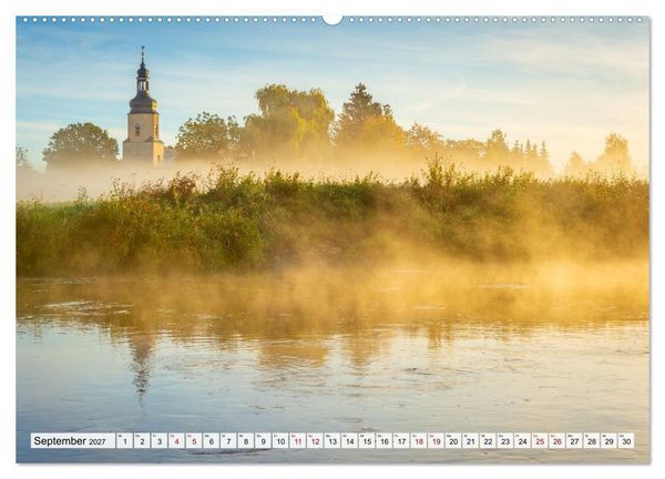Produktbild: Willkommen im Saalekreis (hochwertiger Premium Wandkalender 2027 DIN A2 quer), Kunstdruck in Hochglanz