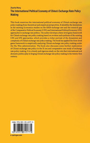 Produktbild: The International Political Economy of China&rsquo;s Exchange Rate Policy Making