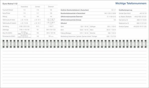 Produktbild: Wochenquerplaner, anthrazit 2027
