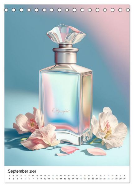 Produktbild: Parfum Eleganz im Glas (Tischkalender 2026 DIN A5 hoch), CALVENDO Monatskalender