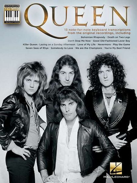 Produktbild: Note-For-Note Keyboard Transcriptions by Queen Authentic Sheet Music for Pianists 13 Classic Songs Including Bohemian Rhapsody, Somebody to Love Piano Songbook for Advanced Players