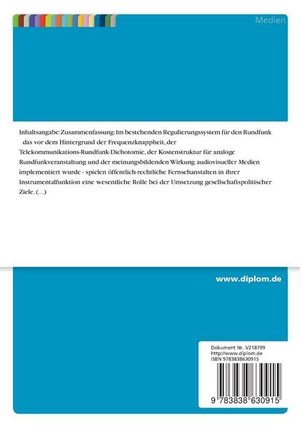 Produktbild: &Ouml;ffentlich-rechtlicher Rundfunk in der Informationsgesellschaft