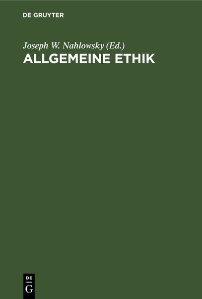 Produktbild: Allgemeine Ethik