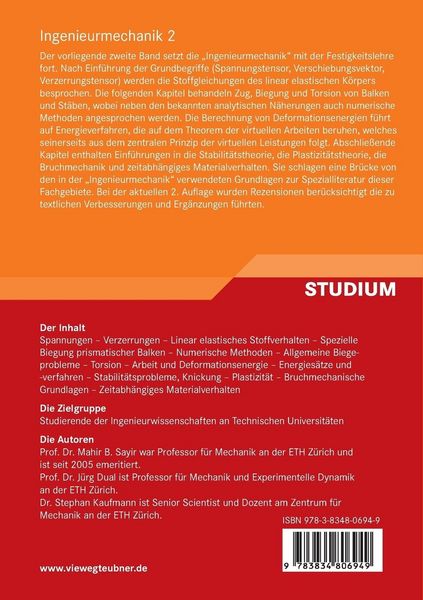 Produktbild: Ingenieurmechanik 2