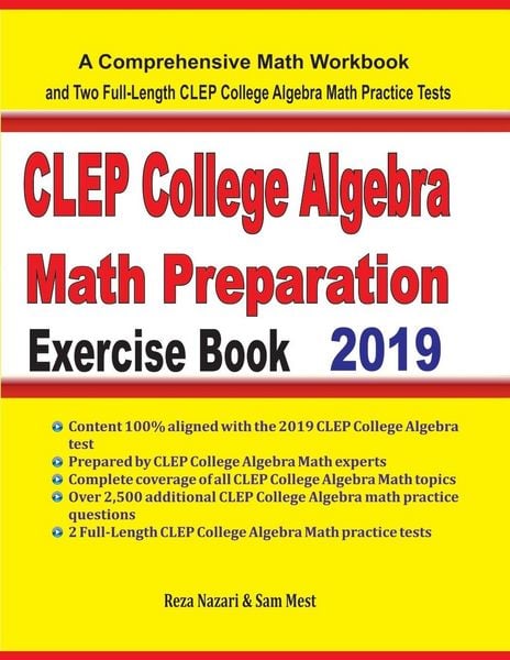 Produktbild: CLEP College Algebra Math Preparation Exercise Book