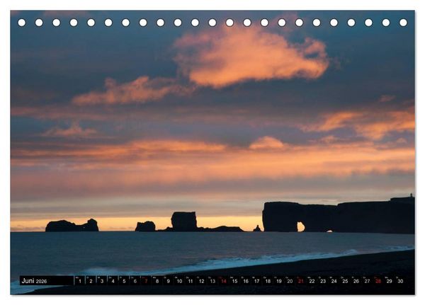 Produktbild: Island (Tischkalender 2026 DIN A5 quer), CALVENDO Monatskalender