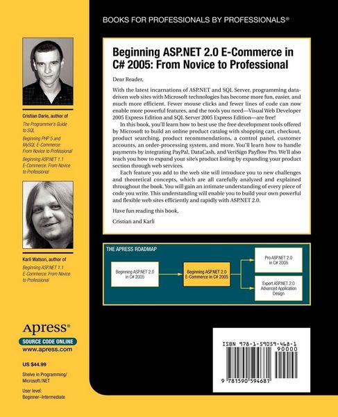 Produktbild: Beginning ASP.NET 2.0 E-Commerce in C# 2005