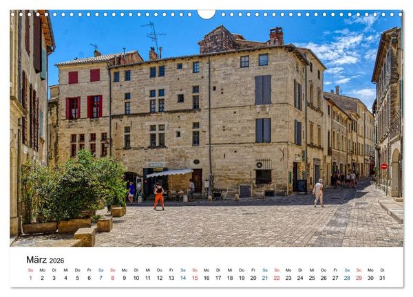 Produktbild: Uz&eacute;s - Charmante Kleinstadt im Gard (Wandkalender 2026 DIN A3 quer), CALVENDO Monatskalender