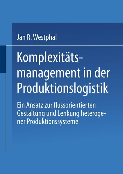 Produktbild: Komplexit&auml;tsmanagement in der Produktionslogistik