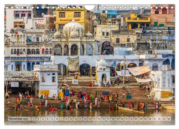 Produktbild: Indien - Spektakel der Farben (Wandkalender 2026 DIN A4 quer), CALVENDO Monatskalender