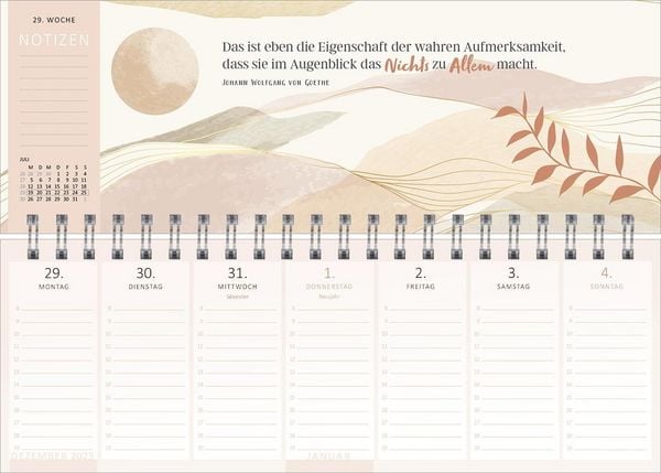 Produktbild: Tischkalender Einatmen. Ausatmen. L&auml;cheln. 2027