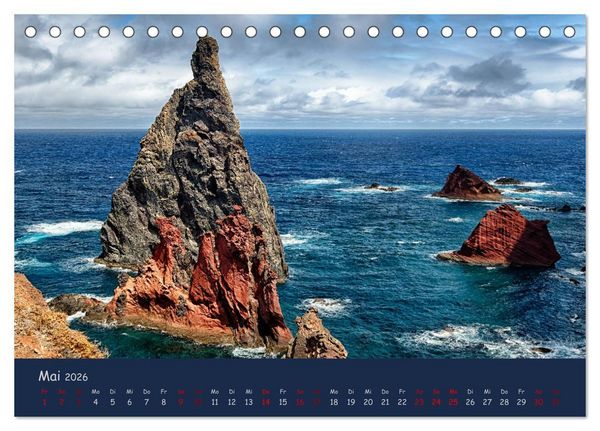 Produktbild: Naturwunder Madeira (Tischkalender 2026 DIN A5 quer), CALVENDO Monatskalender