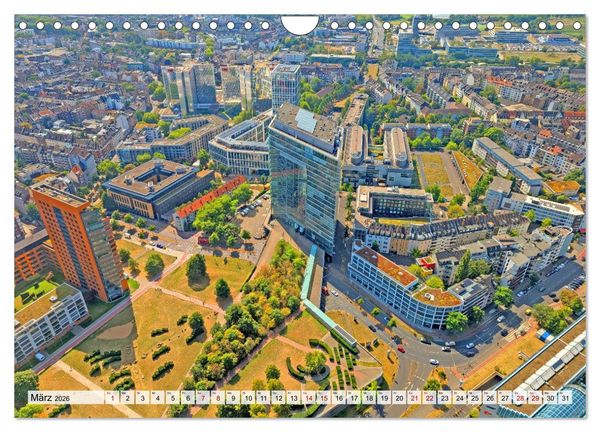 Produktbild: D&uuml;sseldorf Vom Ufer bis zur Skyline (Wandkalender 2026 DIN A4 quer), CALVENDO Monatskalender