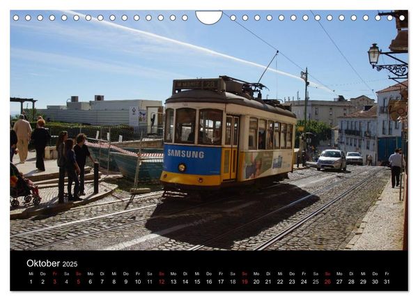 Produktbild: Mit der Tram durch Lissabon (Wandkalender 2025 DIN A4 quer), CALVENDO Monatskalender