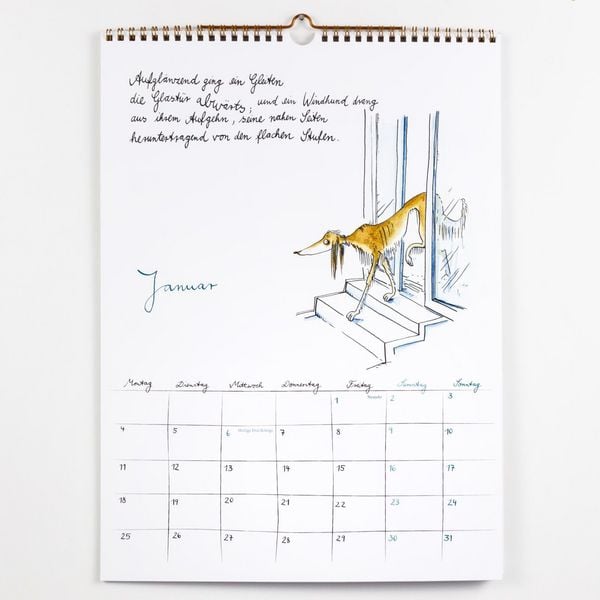 Produktbild: Rilke-Kalender 2027 &ndash; Wandkalender