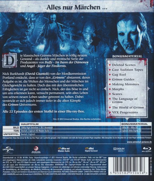 Grimm - Staffel 1 [5 BRs]
