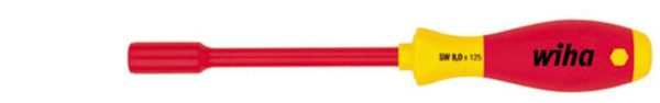 VDE Steckschlüssel-Schraubendreher Wiha Schlüsselweite (Metrisch): 7 mm Klingenlänge: 125 mm