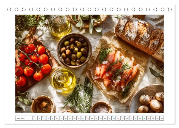 Produktbild: Mediterrane Genussmomente (Tischkalender 2027 DIN A5 quer), CALVENDO Monatskalender
