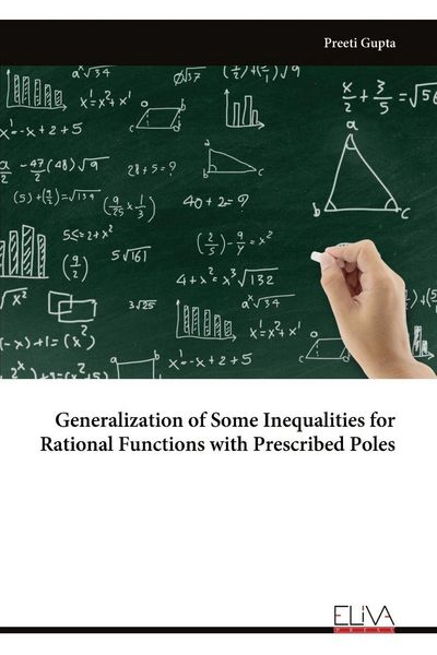 Produktbild: Generalization of Some Inequalities for Rational Functions with Prescribed Poles