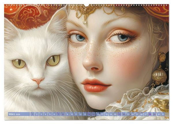 Produktbild: Pr&auml;chtiger venezianischer Stil - Mit surrealer Note (Wandkalender 2026 DIN A2 quer), CALVENDO Monatskalender