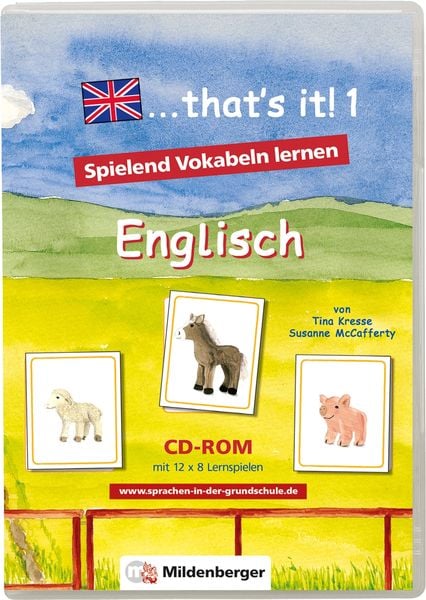 ... that's it! 1 - CD-ROM. Lernspiele für den Englischunterricht / „... that`s it! 1“ – Lernsoftware, Einzellizenz