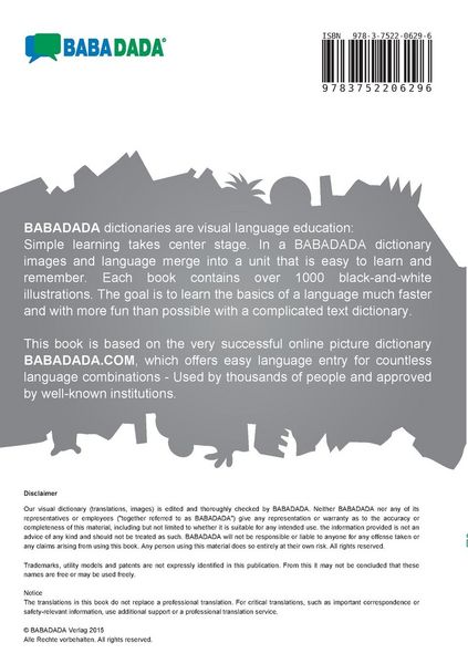 Produktbild: Arabic (in arabic script) - Burmese (in burmese script), visual dictionary, BW