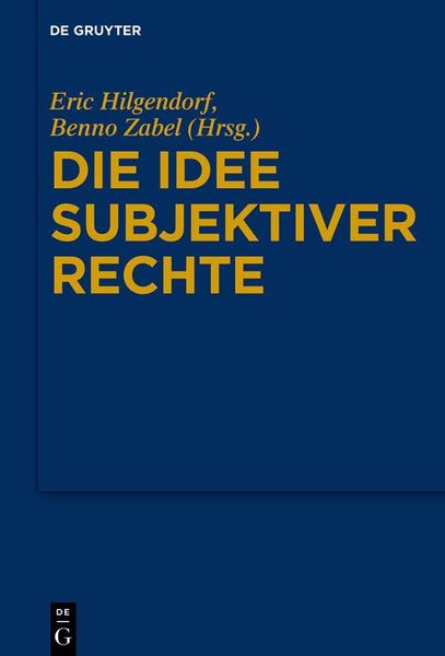 Produktbild: Die Idee subjektiver Rechte