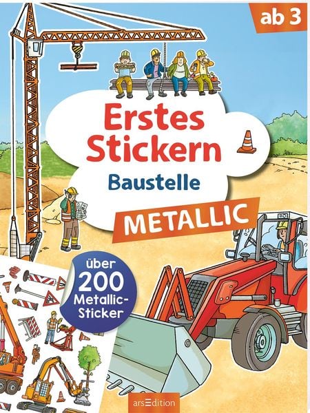 Produktbild: Erstes Stickern Metallic &ndash; Baustelle