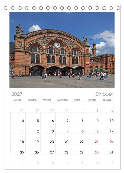 Produktbild: Tischplaner 2027 - Ansichten von Bremen und Bremerhaven (A5 Tischkalender zum Aufstellen) CALVENDO