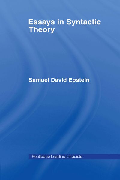 Produktbild: Essays in Syntactic Theory