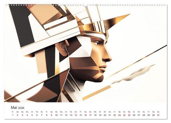 Produktbild: Die Farben des Origami (Wandkalender 2026 DIN A2 quer), CALVENDO Monatskalender