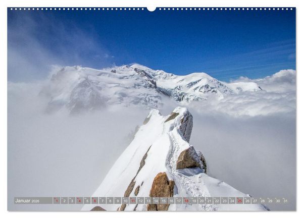 Produktbild: Mont Blanc - Krone der Alpen (Wandkalender 2026 DIN A2 quer), CALVENDO Monatskalender