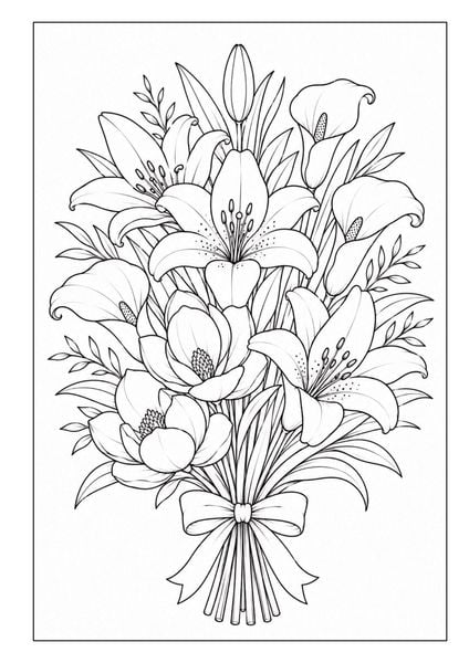 Produktbild: Mandala Blumen Malbuch f&uuml;r Erwachsene mit 100 floralen Ausmalmotiven