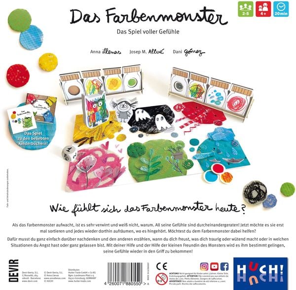HUCH! - Das Farbenmonster - Das Spiel voller Gefühle