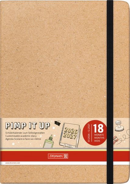 Produktbild: Sch&uuml;lerkalender 2026/2027 "Pimp it up" | A5, Papier