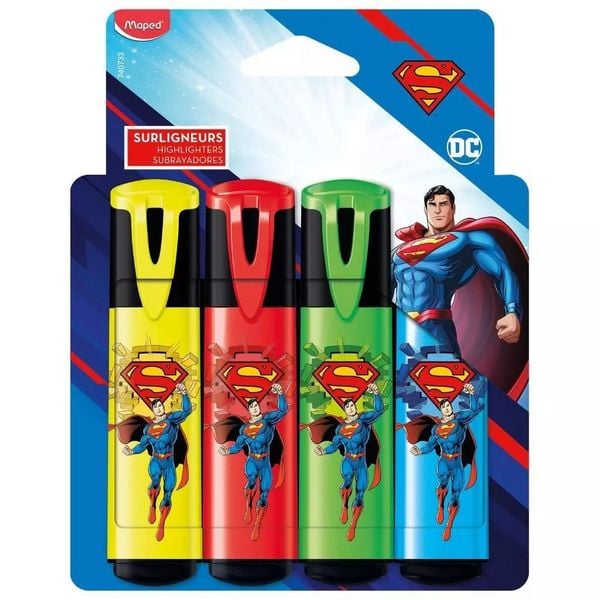 Produktbild: Maped Textmarker DC Superman 4 St&uuml;ck
