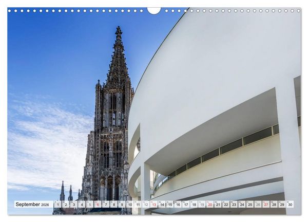 Produktbild: ULM Idyllisches Stadtherz (Wandkalender 2026 DIN A3 quer), CALVENDO Monatskalender